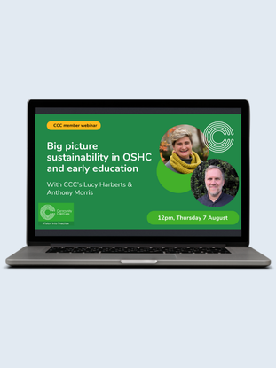 webinar Big picture sustainability in OSHC and early education