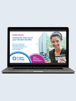 Webinar, get the most of of your member benefits