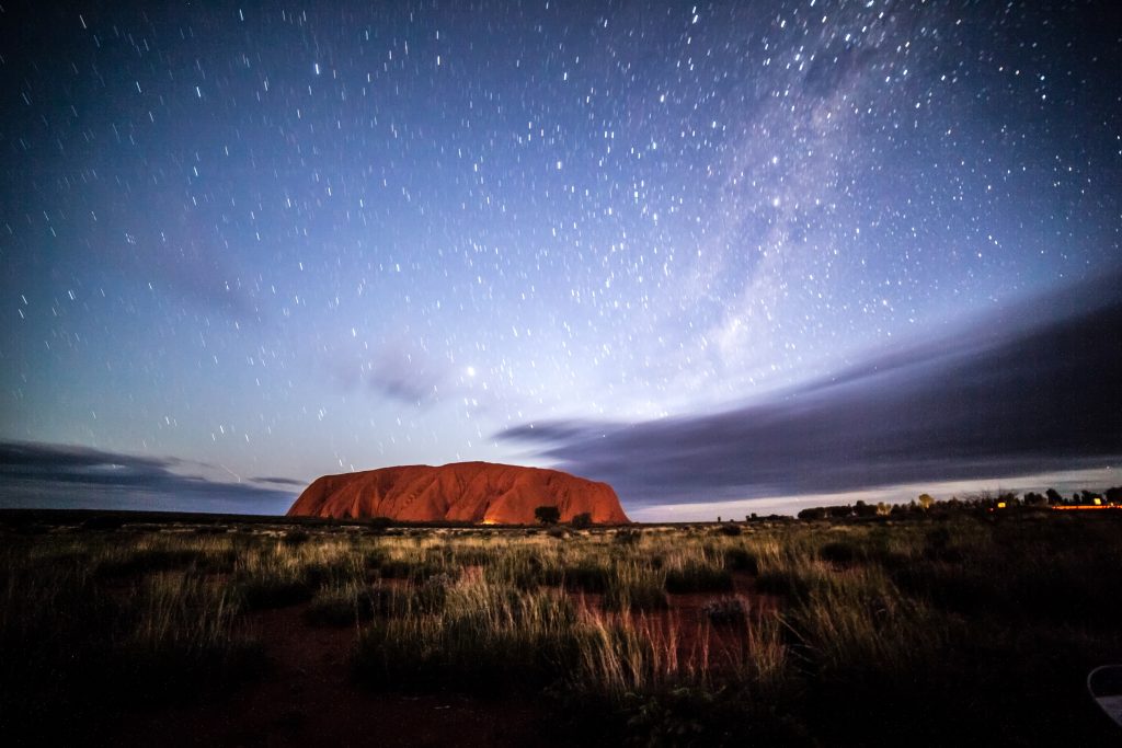 Uluru at night